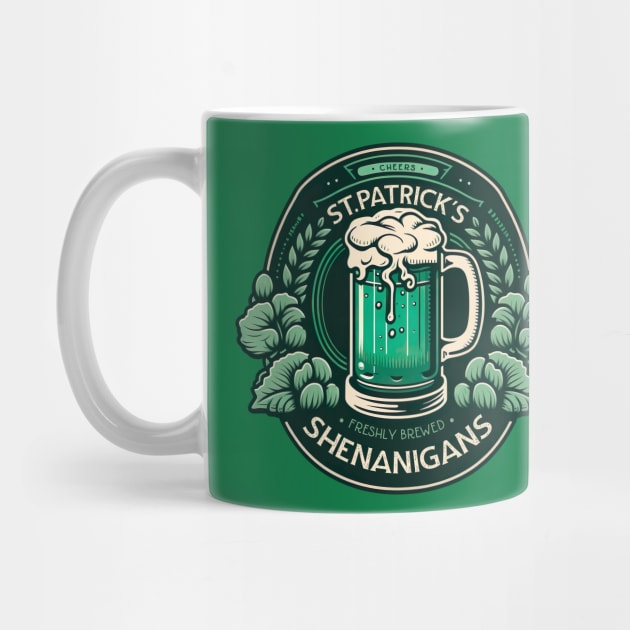 St Patricks Freshly Brewed Shenanigans - Irish Beer Brewery by PunTime